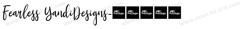 Fearless YandiDesigns字体转换
